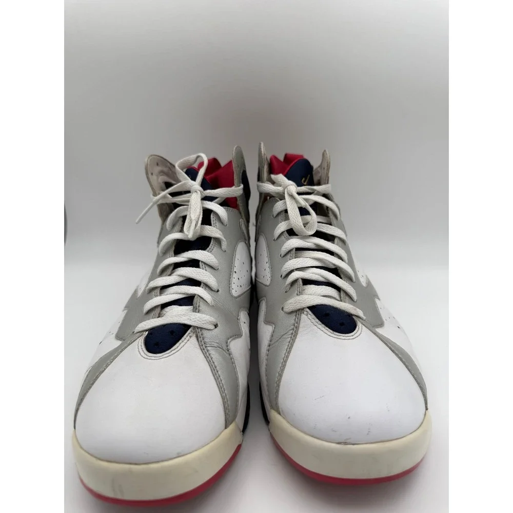 Nike Air Jordan 7 Retro Olympic 2012 White Gold Obsidian 304775-135 Mens 10.5